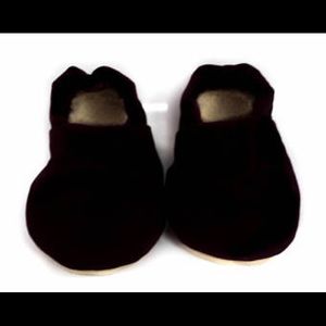 Black baby moccasins